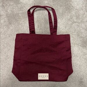 Gucci Burgundy Maroon Tote Bag